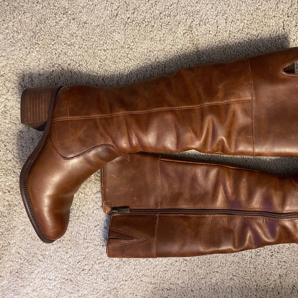 FRANCO SARTO LEATHER KNEE BOOT